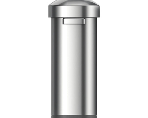 EKO afvalbak met open opening, Urban 60 l, zilver