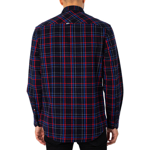 Tommy Jeans - Camisa Clásica A Cuadros Con Bolsillo Multicolor