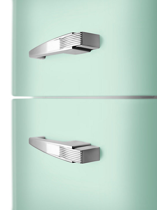 Réfrigérateur congélateur à poser ouverture gauche Smeg FAB32RPD5 234L / 97L vert d'eau