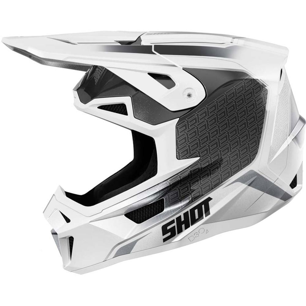Shot - Casque Lite Challenger Blanc / Noir / Brillant