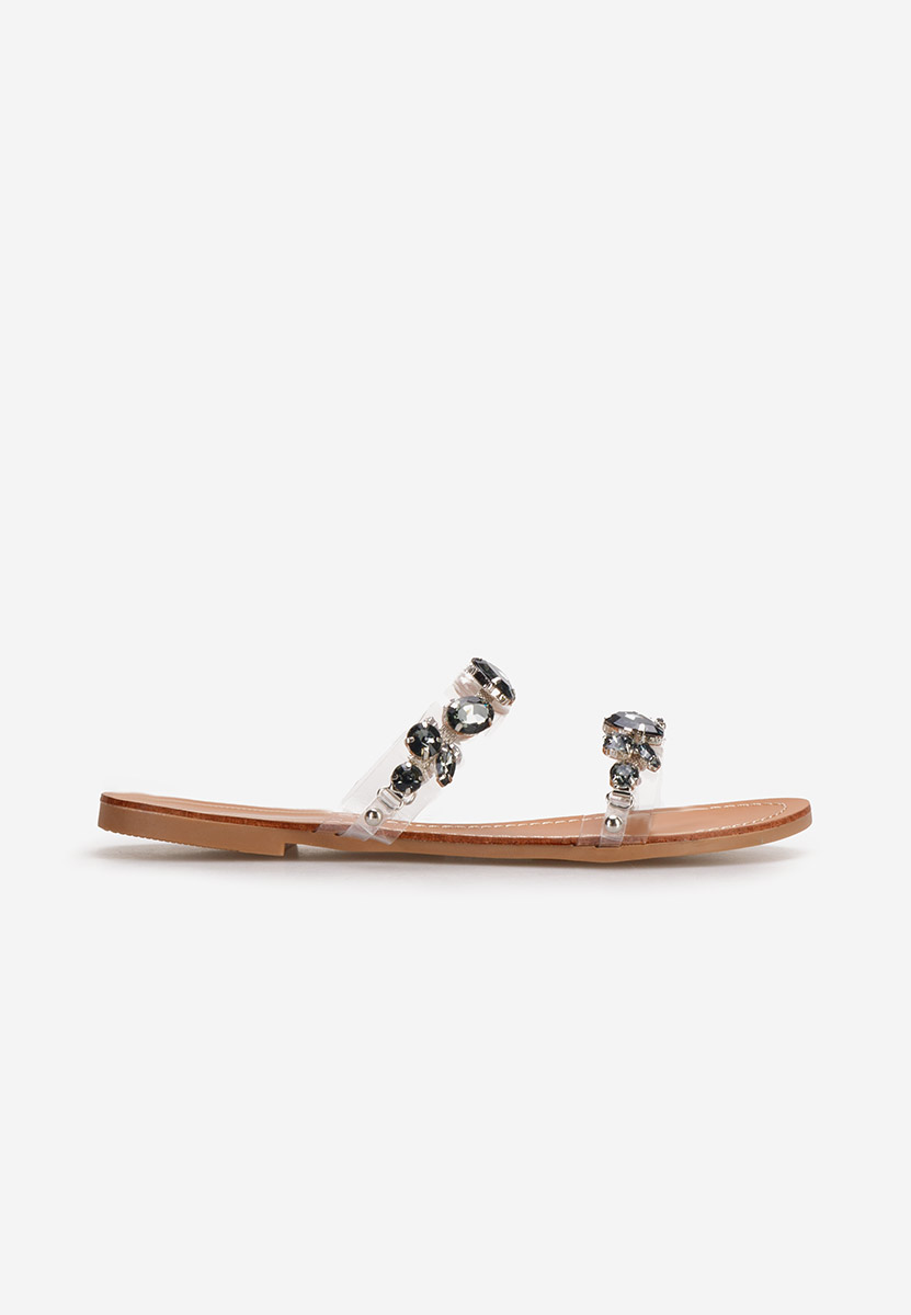 Mules plates femme noirs Lanora