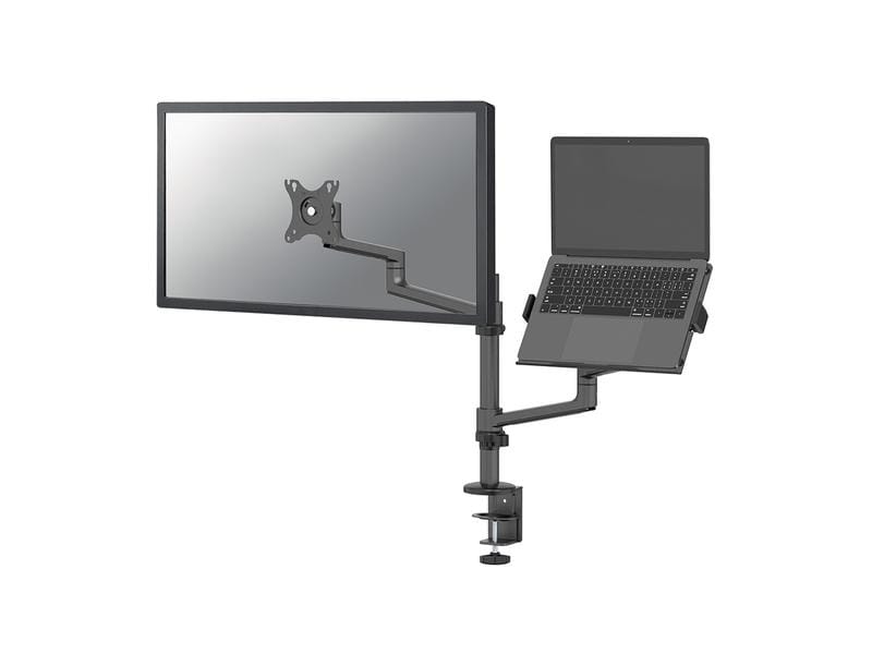 NEOMOUNTS Tischhalterung DS20-425BL2 bis 8 kg – Schwarz Full-Motion-Tischhalterung für 17-27