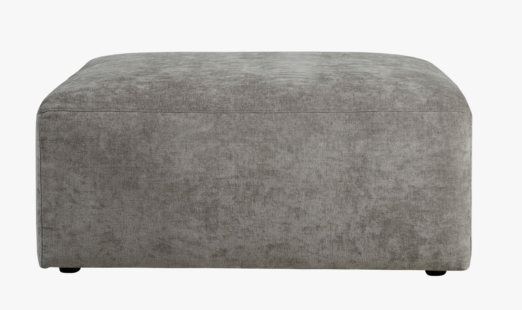 Modulsofa puff grå - 93x93x44 cm