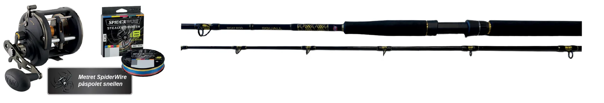Penn Penn Squall Allround Star Drag Combo Havfiskesett 2-Delt 7' 20-30lb