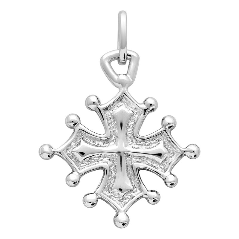 Pendentif femme - Argent 925 - Croix Occitane