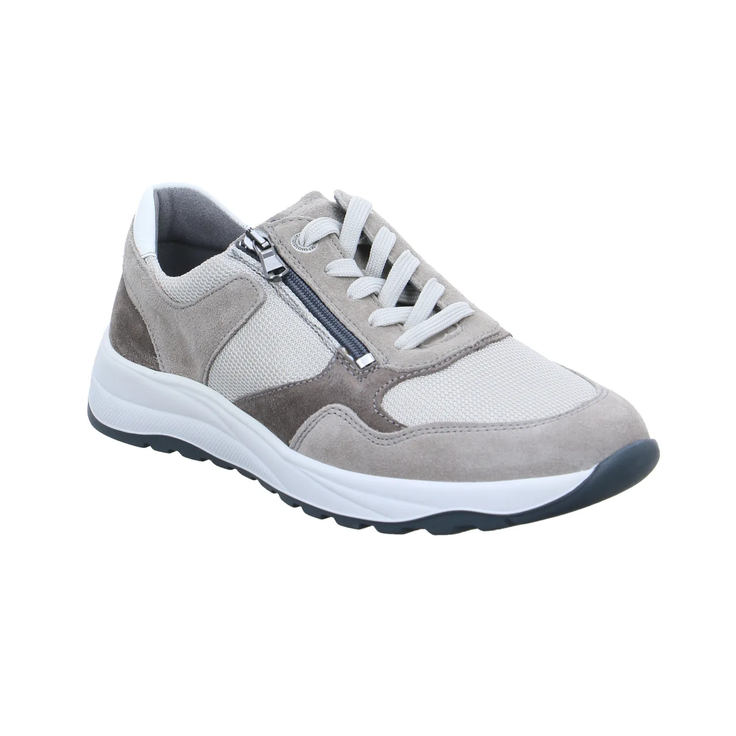 WALDLÄUFER Halbschuhe Sneaker Stoff Beige Leder