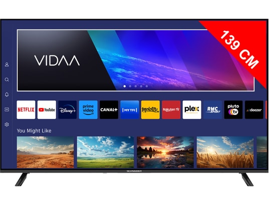 SCHNEIDER - TV LED 4K 139 cm SERIE A2 | LED TV 4K UHD Smart VIDAA