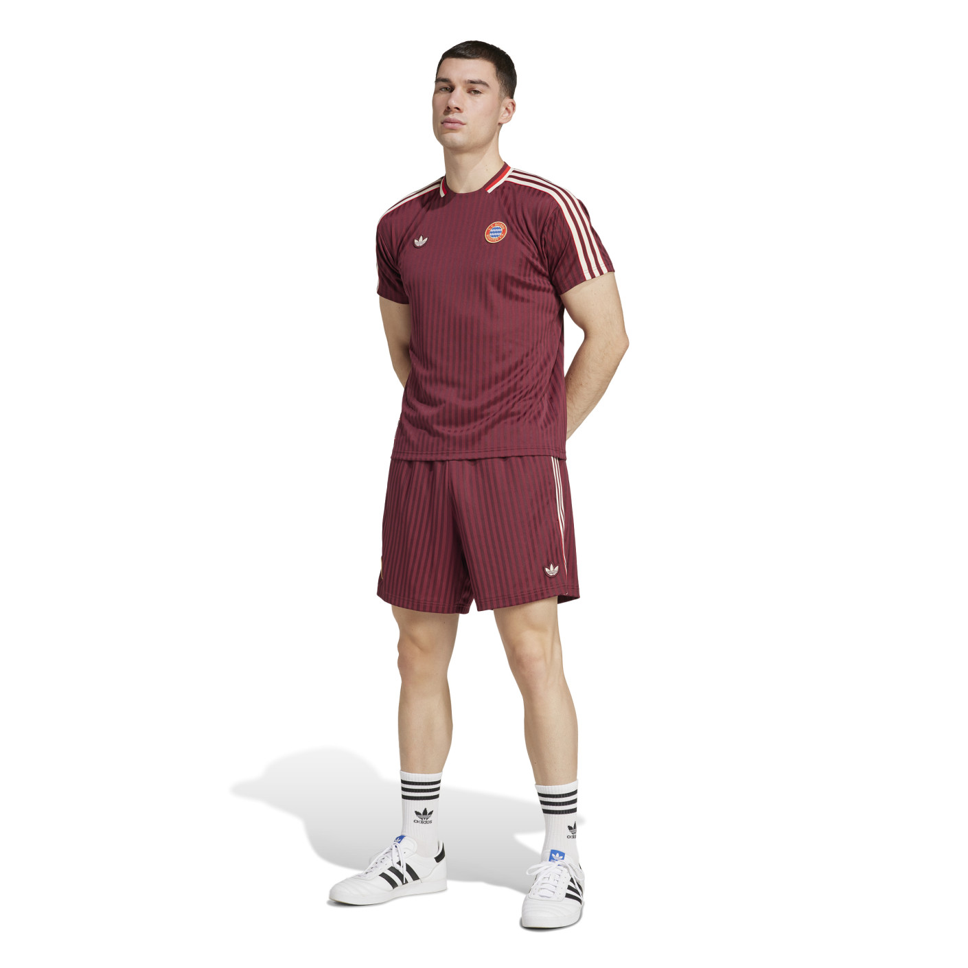 Adidas Bayern München Icon Broekje 2024-2025 Rood Wit