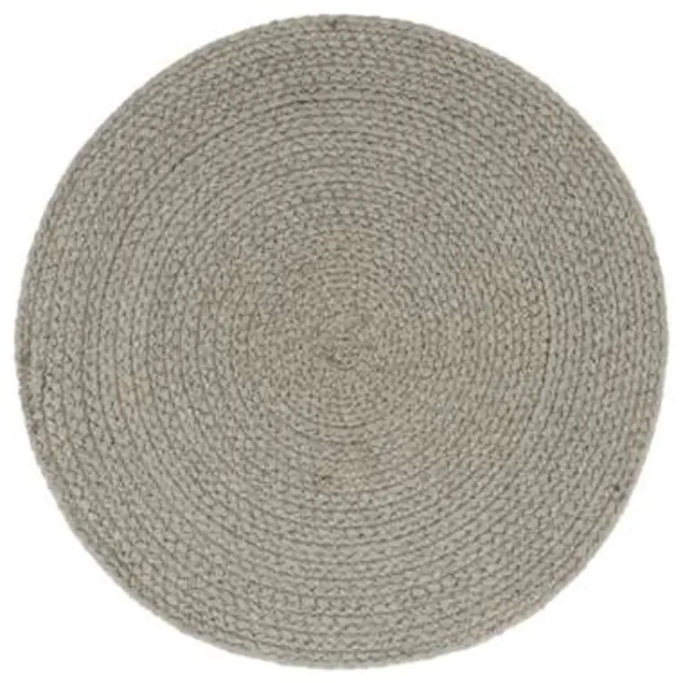 vidaXL - Placemat - Grijs - Katoen - 4 stuks