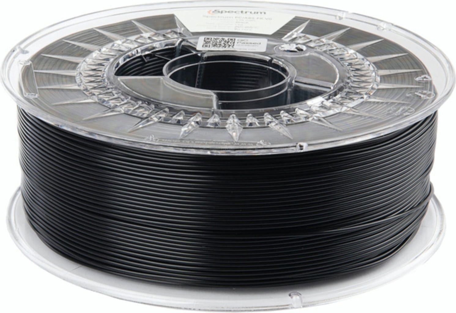 Spectrum  PC/ABS FR V0 Black, 1,75 mm / 1000 g    Flammhemmendes Filament für anspruchsvolle Anwendungen in Black
