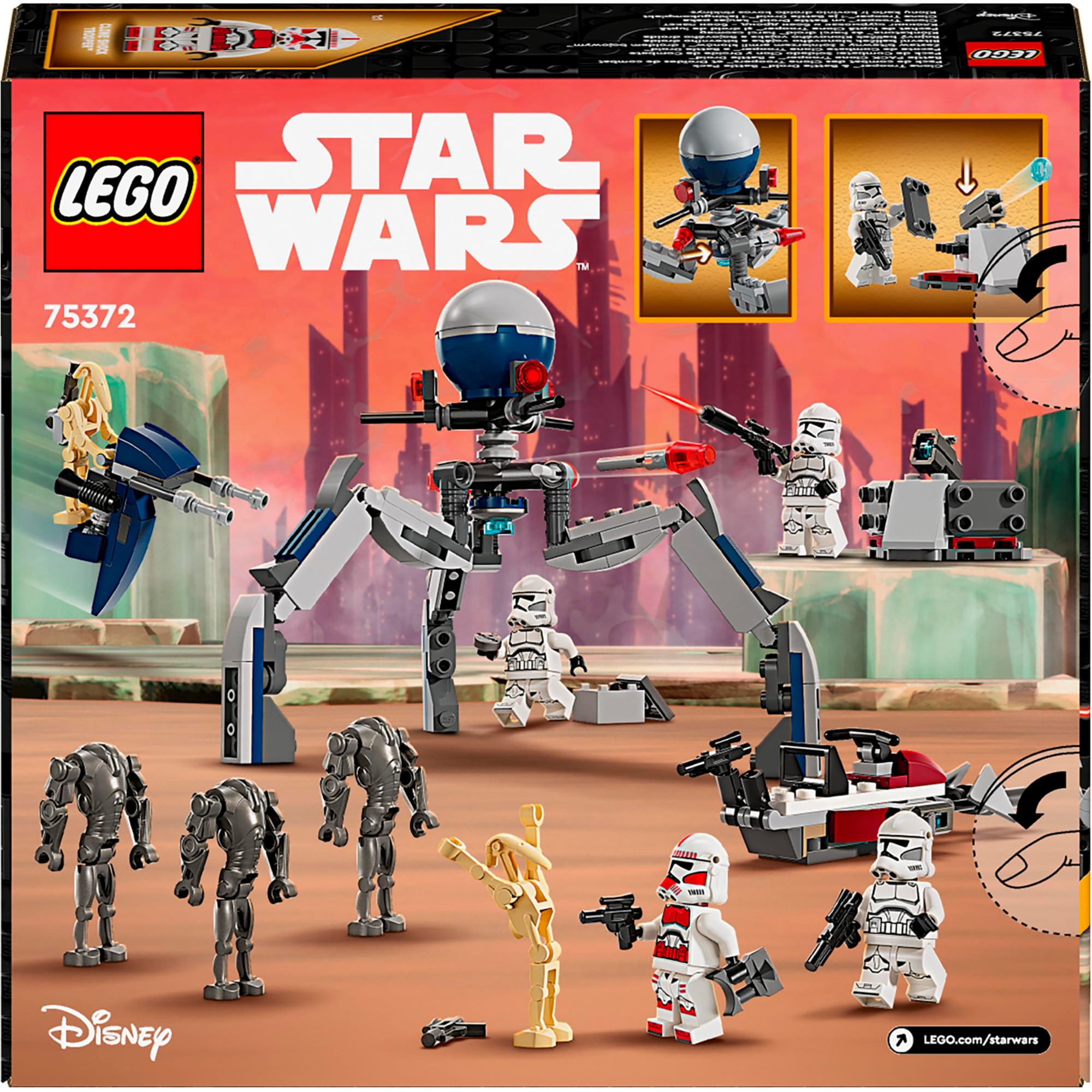 LEGO Konstruktionsspielzeug LEGO Star Wars Clone Trooper & Battle Droid Battle Pack