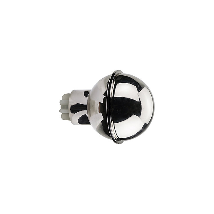 Embout boule pour barre à rideau 28 mm Olympe GoodHome gris
