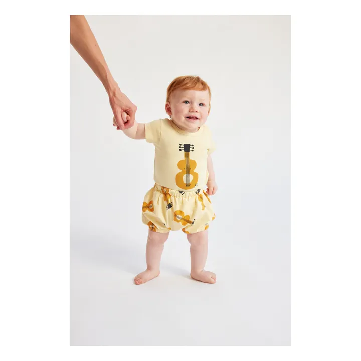 Bobo Choses Body Coton Bio Guitare | Jaune