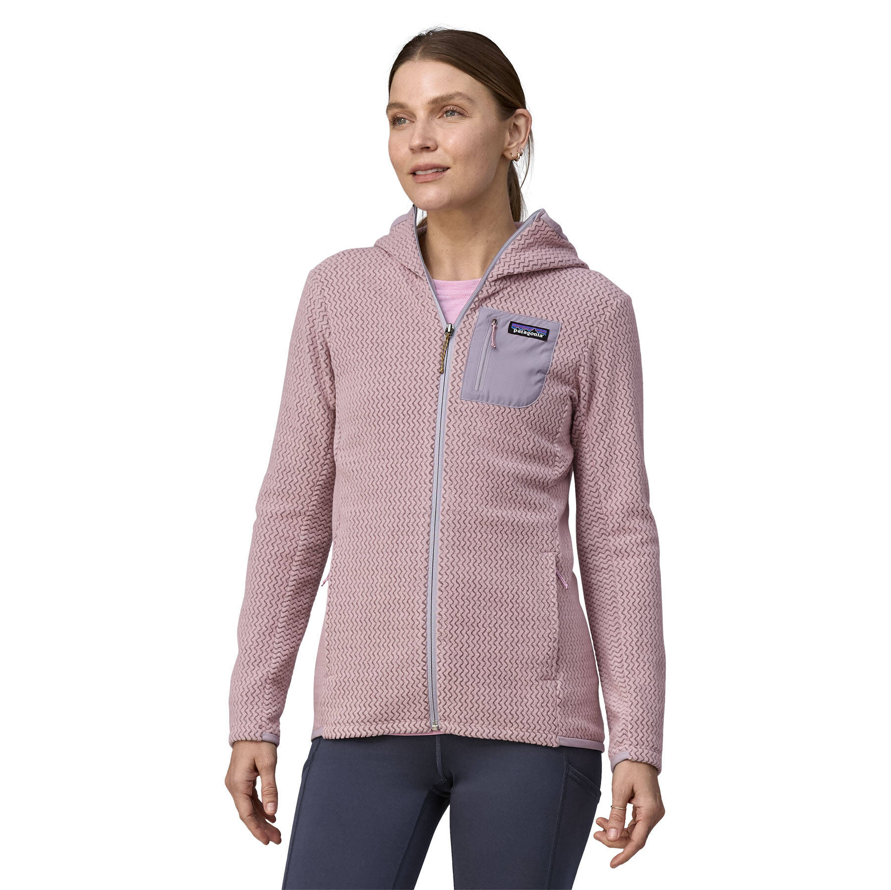 Patagonia| Damen Fleecejacke mit Kapuze R1 AIR FULL-ZIP HOODY