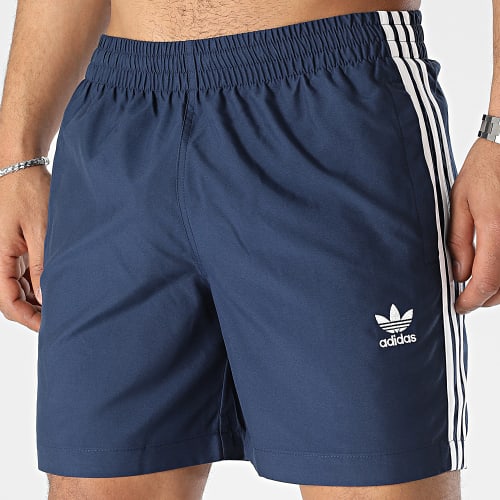 Short De Bain A Bandes Originals 3 Stripes HT4407 Bleu Marine