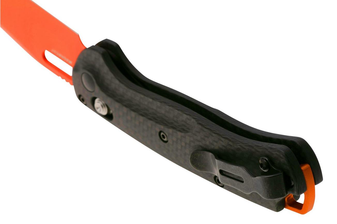 Benchmade Mini Taggedout 15533OR-01 CPM MagnaCut, Carbon Fiber, jachtzakmes