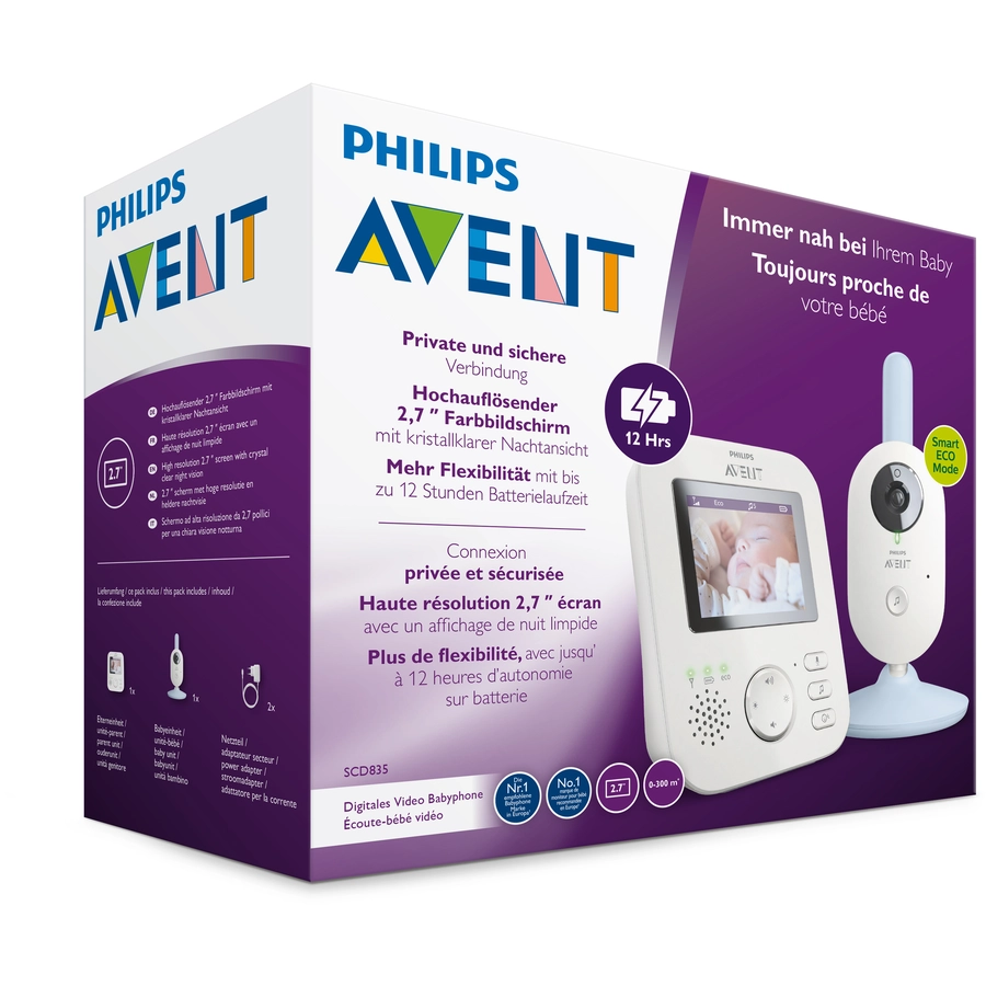 Philips Avent Video-Babyphone SCD83526
