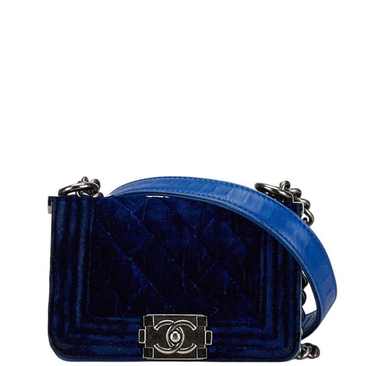 Chanel Vintage Chanel Boy Bags Blue