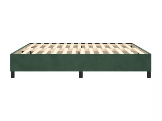 Sommier à lattes de lit Vert foncé 200x200 cm Velours