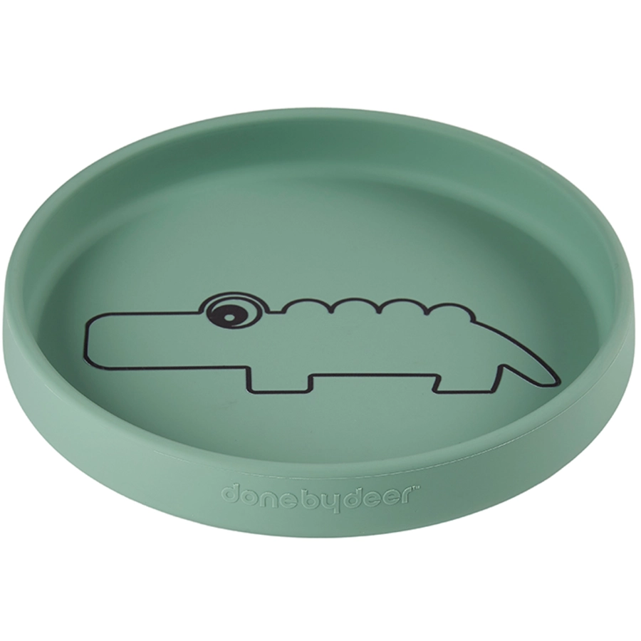 Done by Deer™ Kinderteller Croco grün ab dem 6. Monat