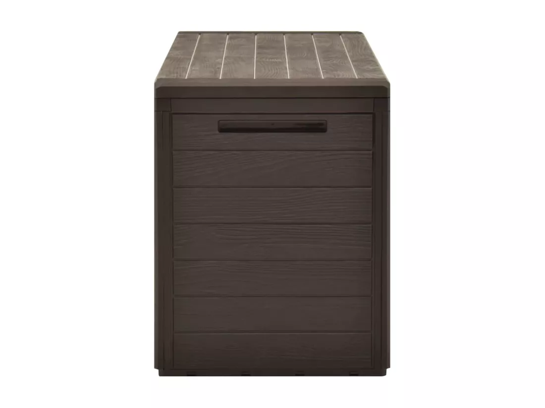 Boîte de rangement de jardin Marron 116x44x55 cm