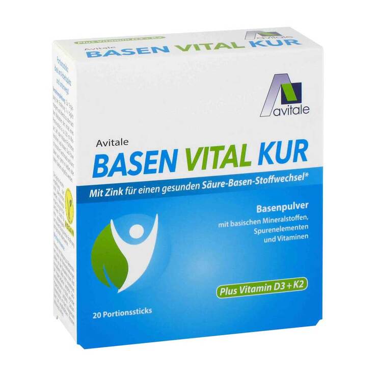 Basen Vital Kur + Vitamin D3 + K2 Pulver, 20 St