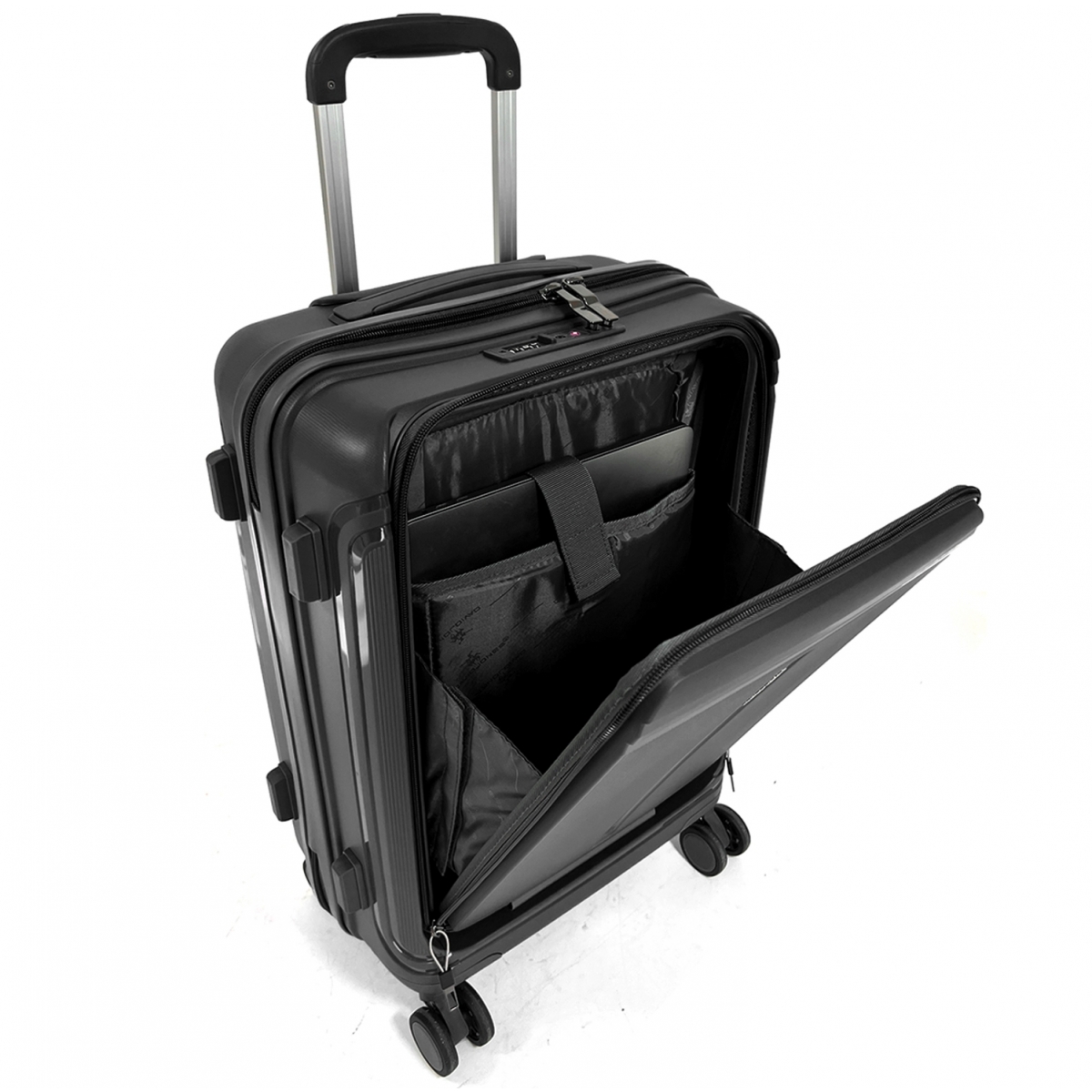 David Jones Lot 3 valises rigides extensibles dont 1 cabine porte-ordinateur 17