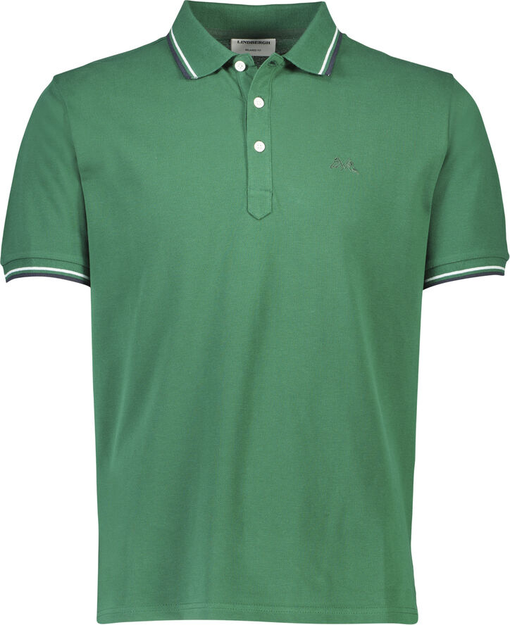 Lindbergh Polo shirt w. contrast piping Grøn