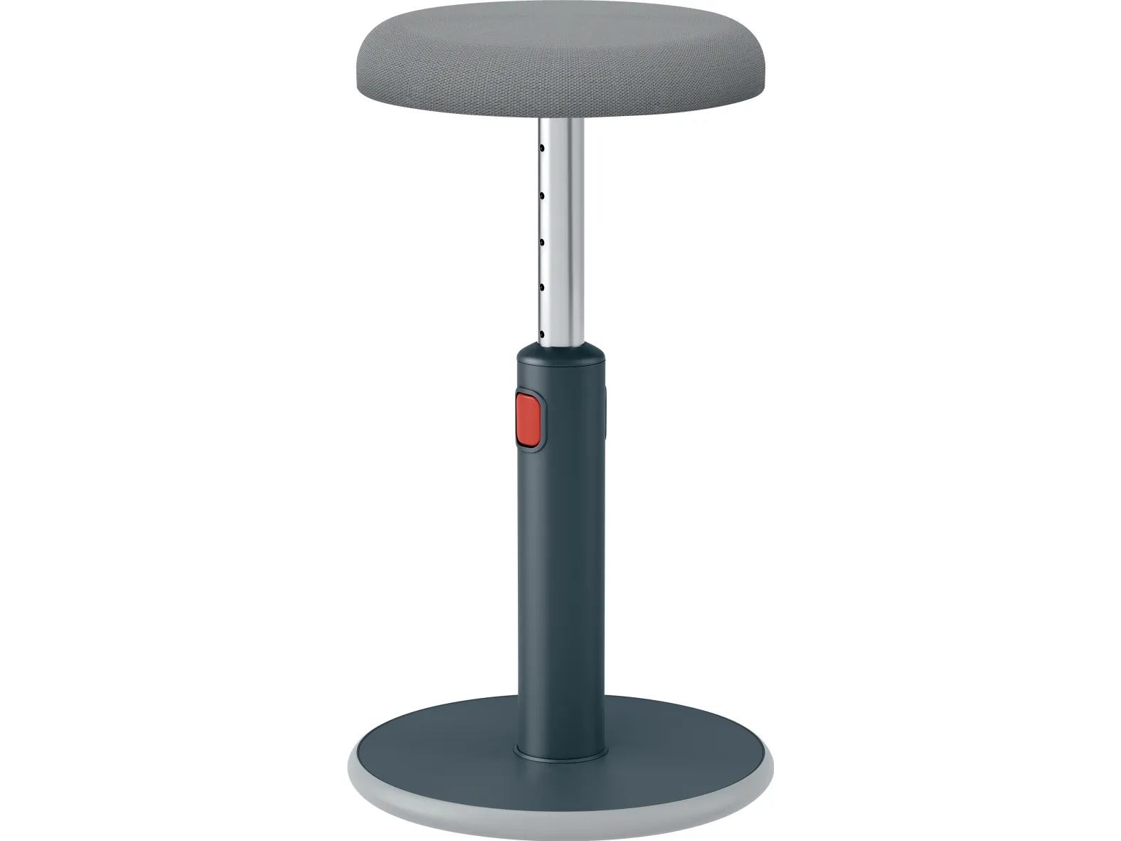 Leitz Ergo Cosy Active Sidde-stå balancestol 2-i-1 grå - højdejustering 46-79 cm