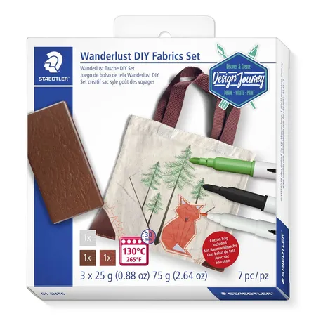 STAEDTLER® Design Journey Trend Set #6 Wanderlust Textilveredelungsset
