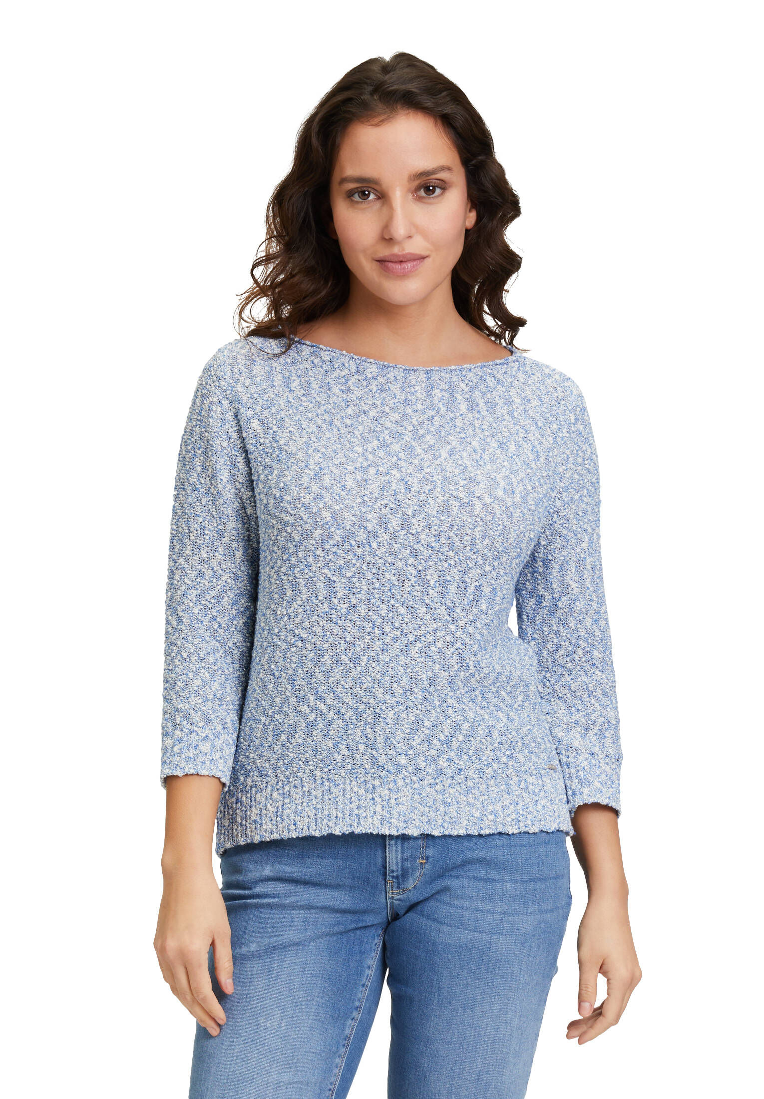 Betty & Co| Damen Strickpullover mit Lurexfaden