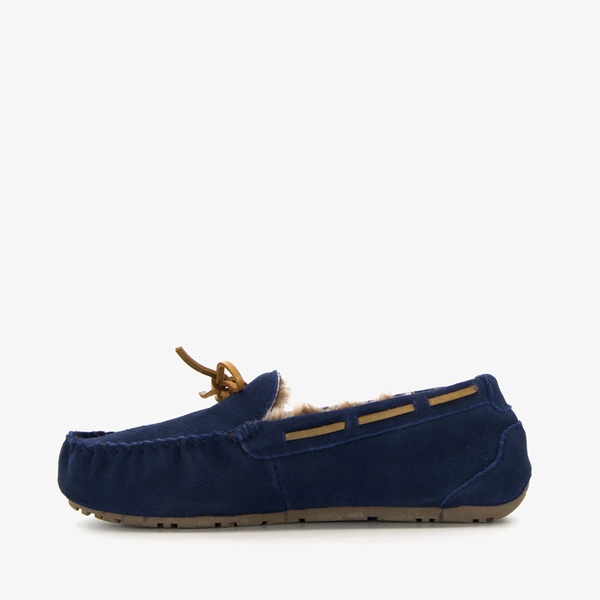 Hush Puppies suède heren pantoffels blauw