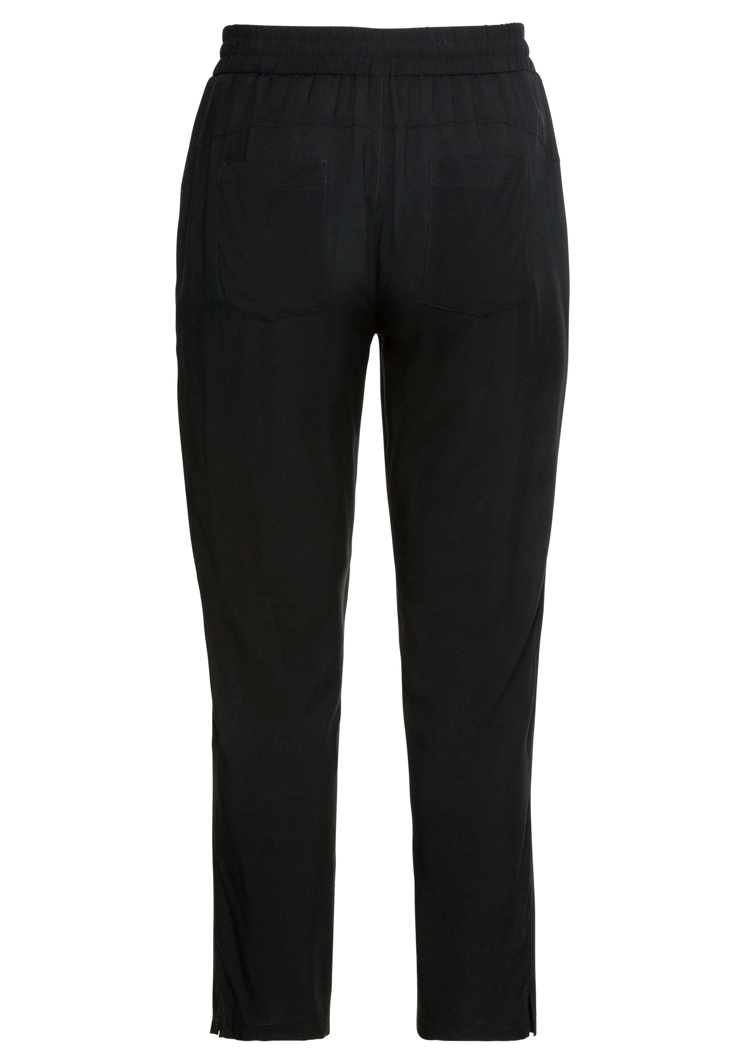 Schmale Joggpants mit Schlupfbund und Eingrifftaschen