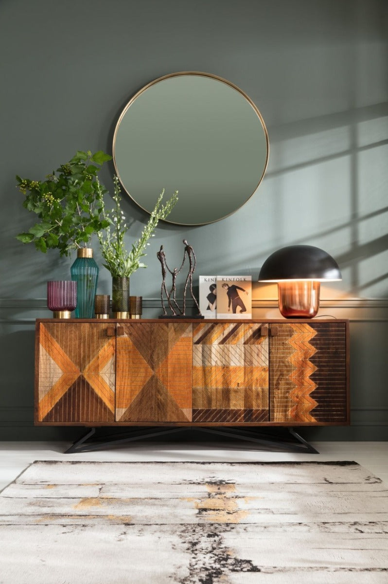 Kare Design Curve Spiegel Rond - Ã100cm - Messing
