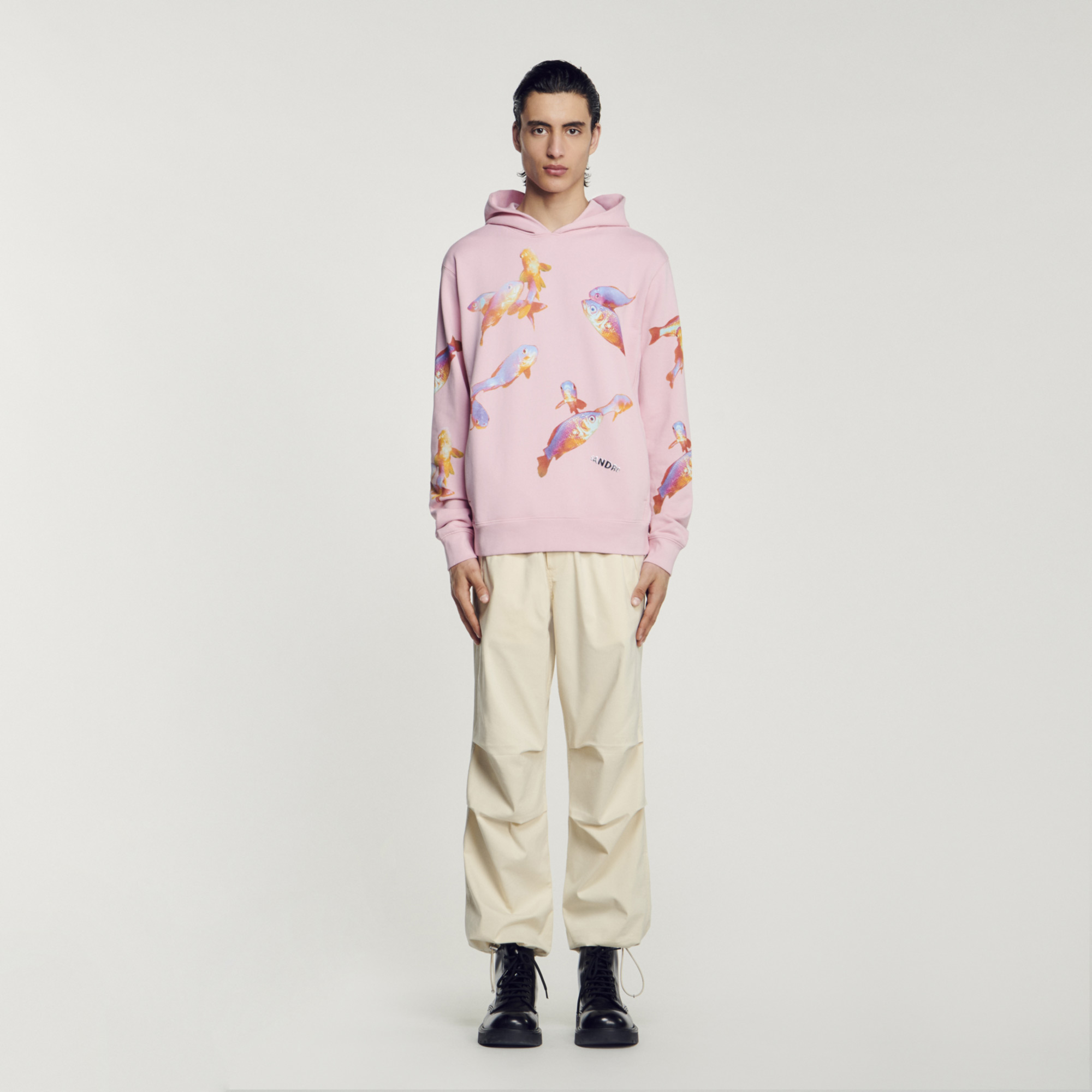 Sweatshirt imprime capuche