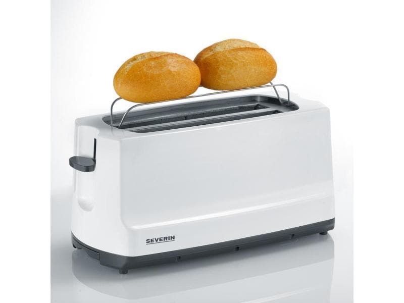 Severin Toaster AT 2234 Weiss/Schwarz Langschlitz Toaster, Weiss/Schwarz