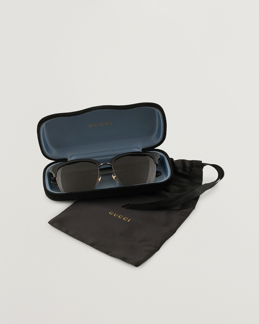 Gucci GG0382S Sunglasses Black/Grey