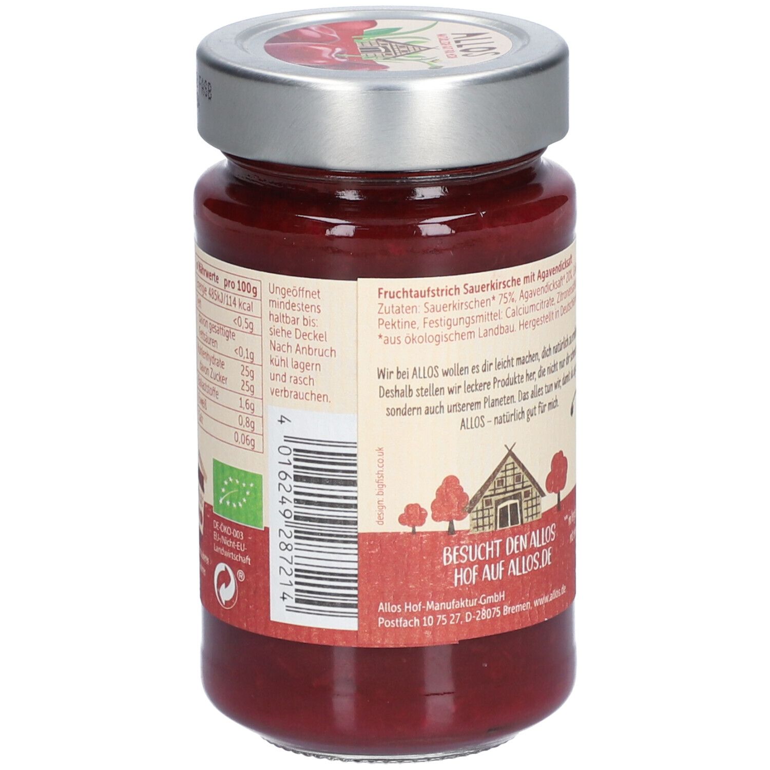 Allos Bio Frucht Pur 75 % Sauerkrische