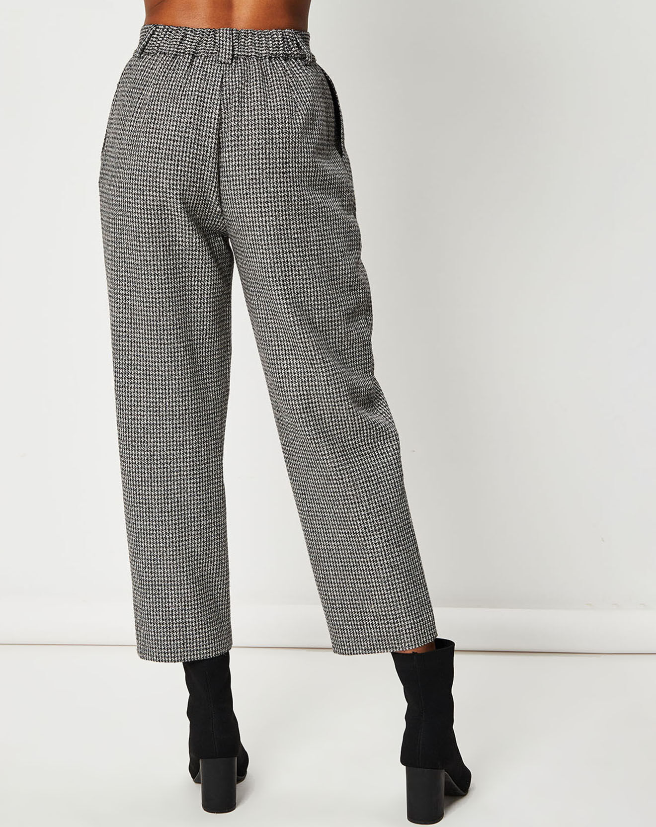 See u Soon Pantalon en Laine mélangée Cassandre marron/noir/blanc