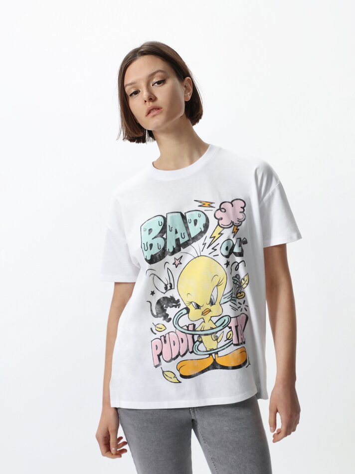 Camiseta do Piu-Piu © &™ Warner Bros - Branca
