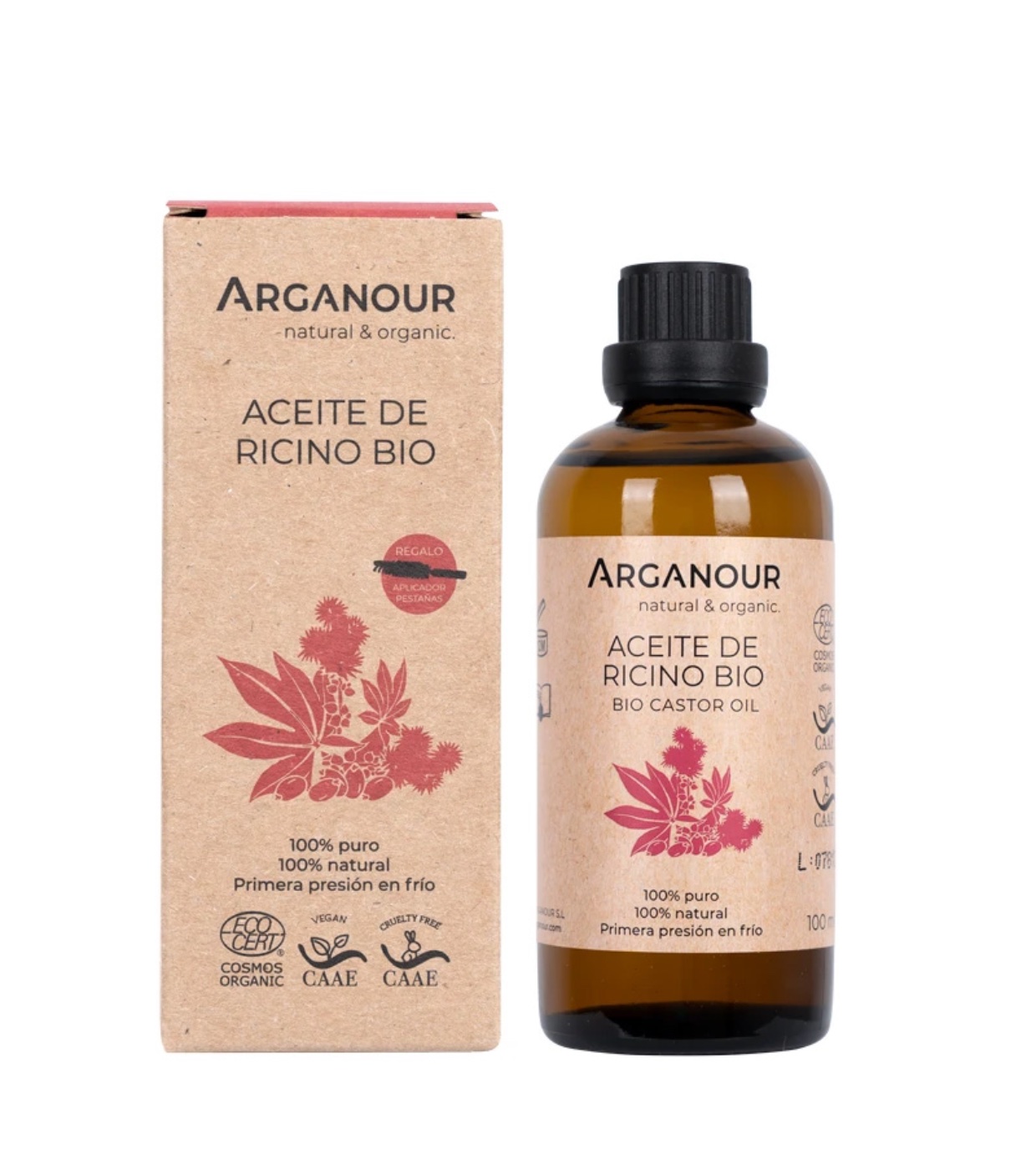 Arganour - Óleo de Rícino Orgânico 100% puro