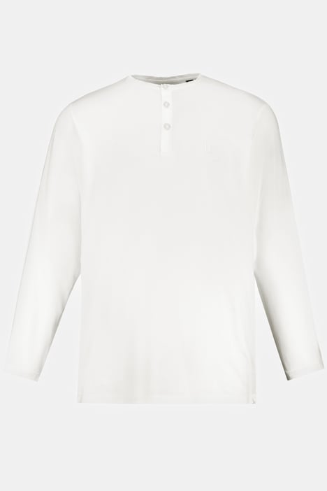 JP 1880 Henley, Basic, Shirt, Langarm, Knopfleiste, bis 8XL