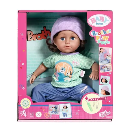 BABY born® Brother Play & Style 43cm