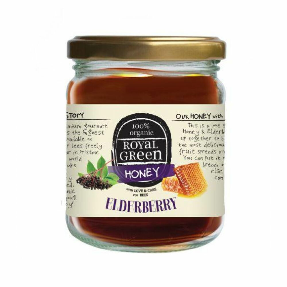 3x Royal Green Honing Elderberry250 ml