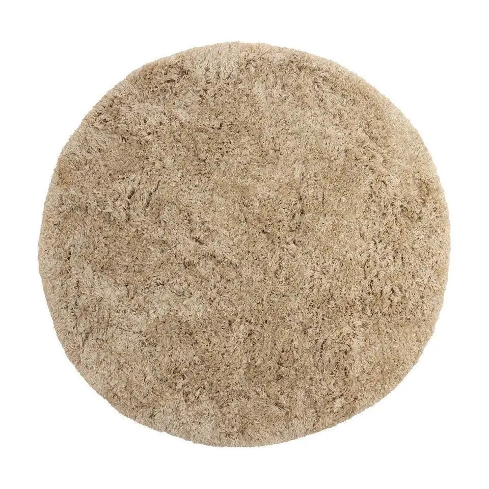 Interieur05 rond Hoogpolig Vloerkleed Polyester Pilo Beige - 160 x 160 cm