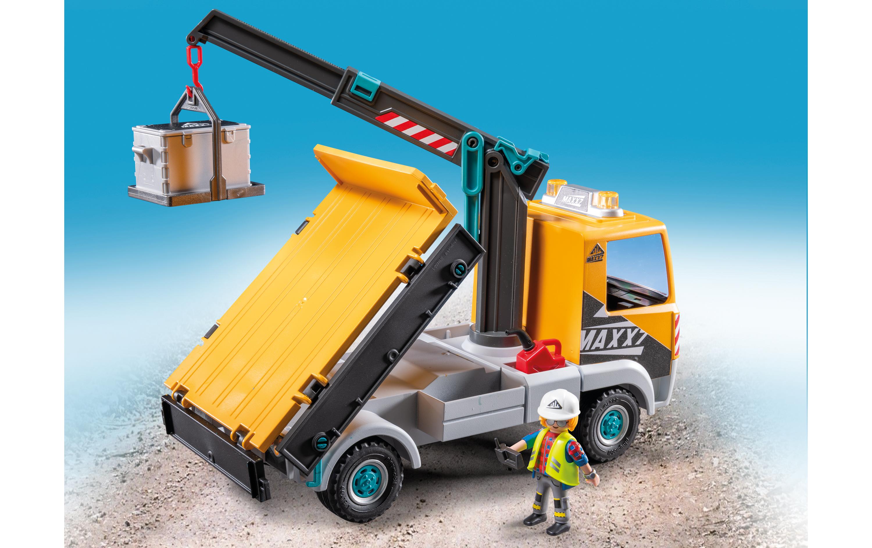 Action Heroes Baustellen-LKW mit Kran 71750Spielfiguren-Set