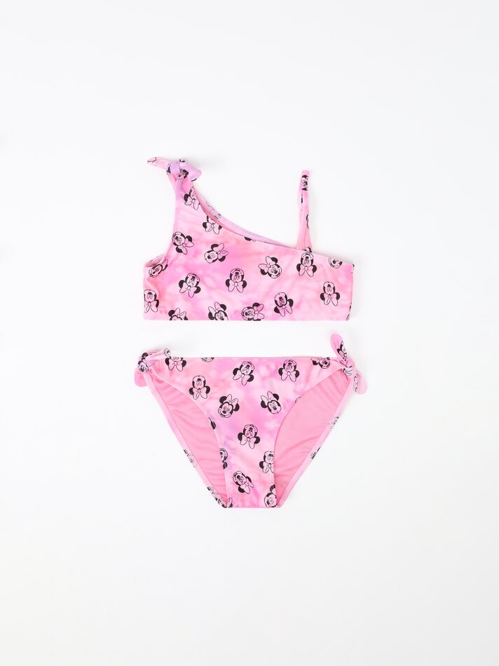 Conjunto de biquíni de duas peças Minnie Mouse ©DS - Rosa Chiclete