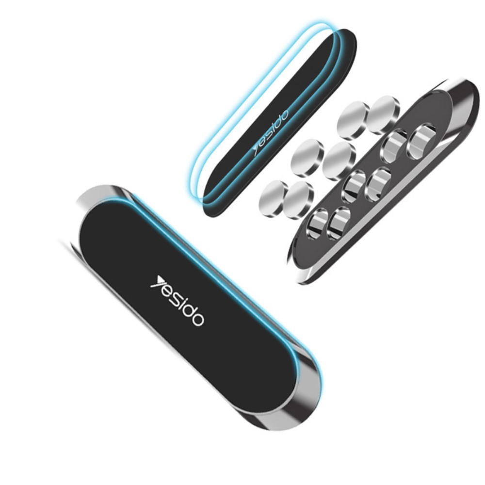 Magnetische Universal Halterung Selbstklebender Halter für Smartphone / Schlüssel / Notizen - Schwarz
