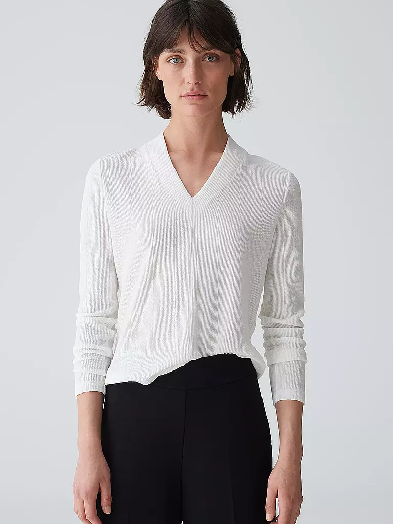 OPUS Langarmshirt SUJESSI creme