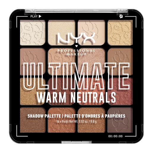 NYX Professional Makeup Ultimate Shadow Palette 16-Pan Øjenskygge, 05W Warm Neutrals